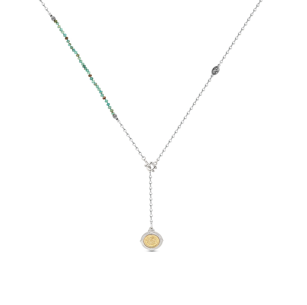 18K You Are My Everything Sided Beads Necklace
