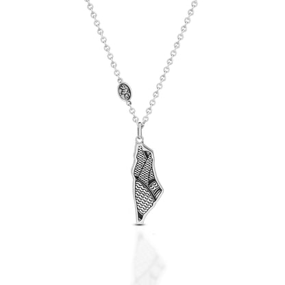 18k Gold Palestinian Weshah Necklace