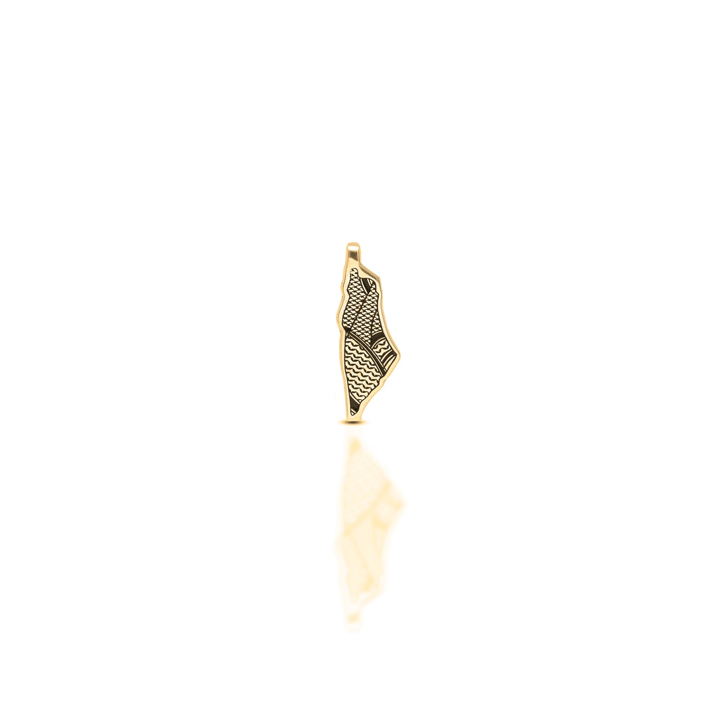 18K Gold Palestinian Weshah Charm