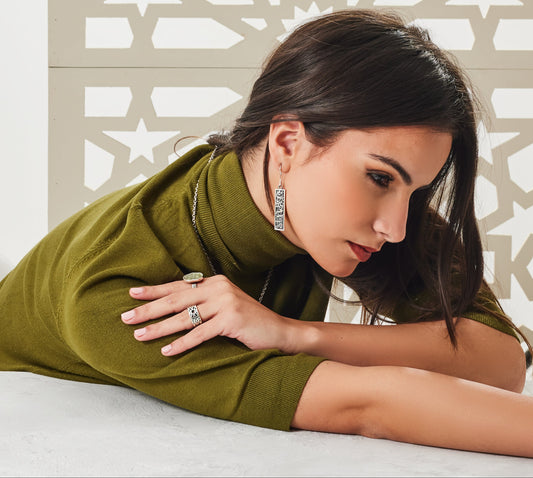 We find happiness with the ones we love earrings