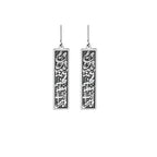 We find happiness with the ones we love earrings