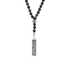 With the ones we love we find happiness in the simplest things beads necklace.